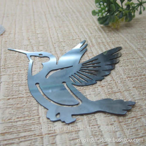 Customized Shape Etched Bird Bookmark Factory Price